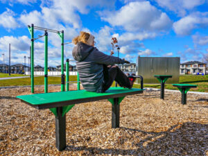 Banc sans dossier d'exercices