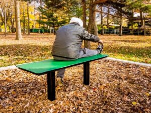 banc de parc sans dossier